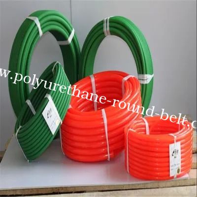 Oil-Resistant Polyurethane Round Belt with Shore A 90 Hardness and Diameter 2-20mm for Drive Transmission